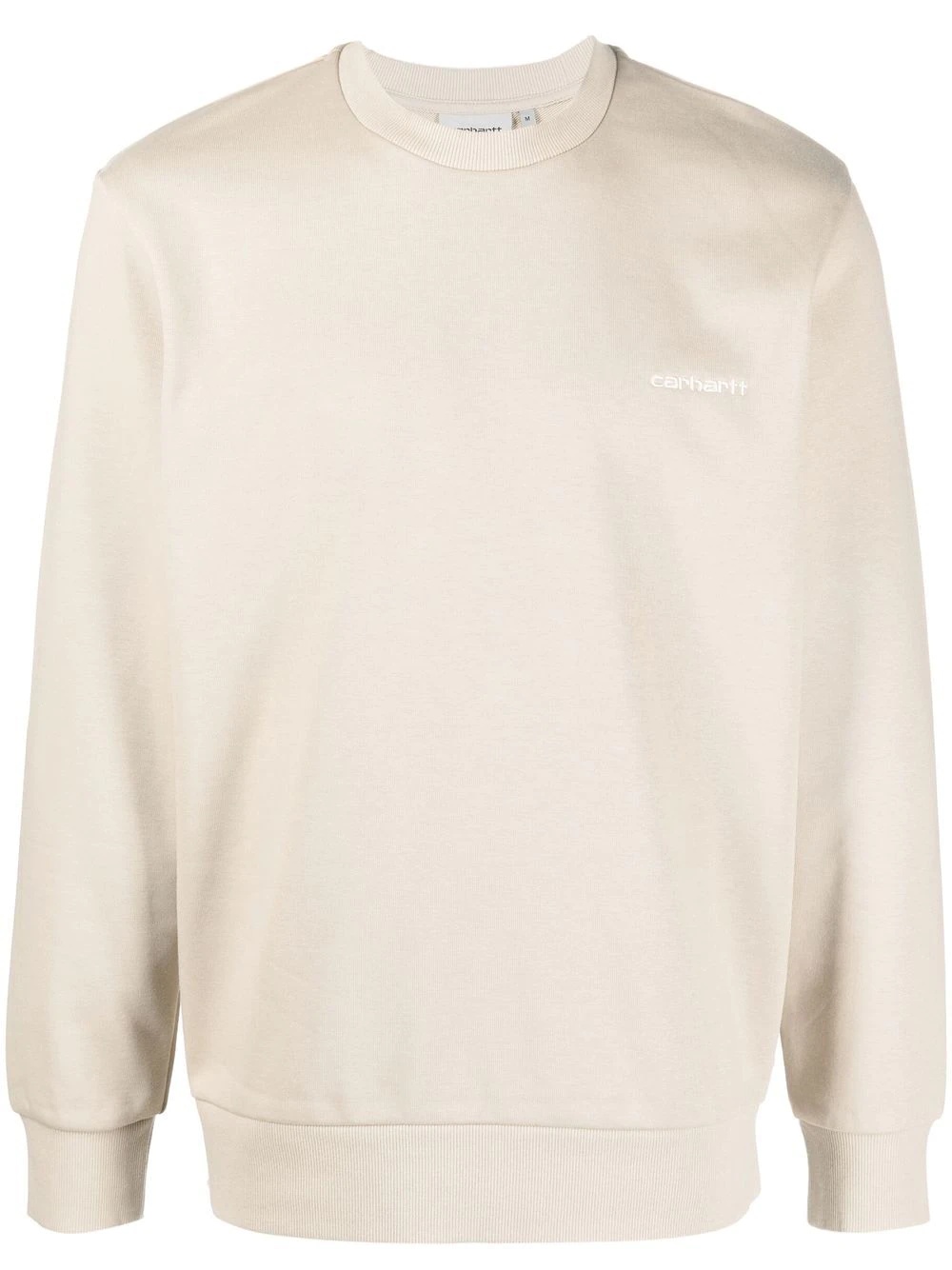 embroidered-logo detail sweatshirt - 1