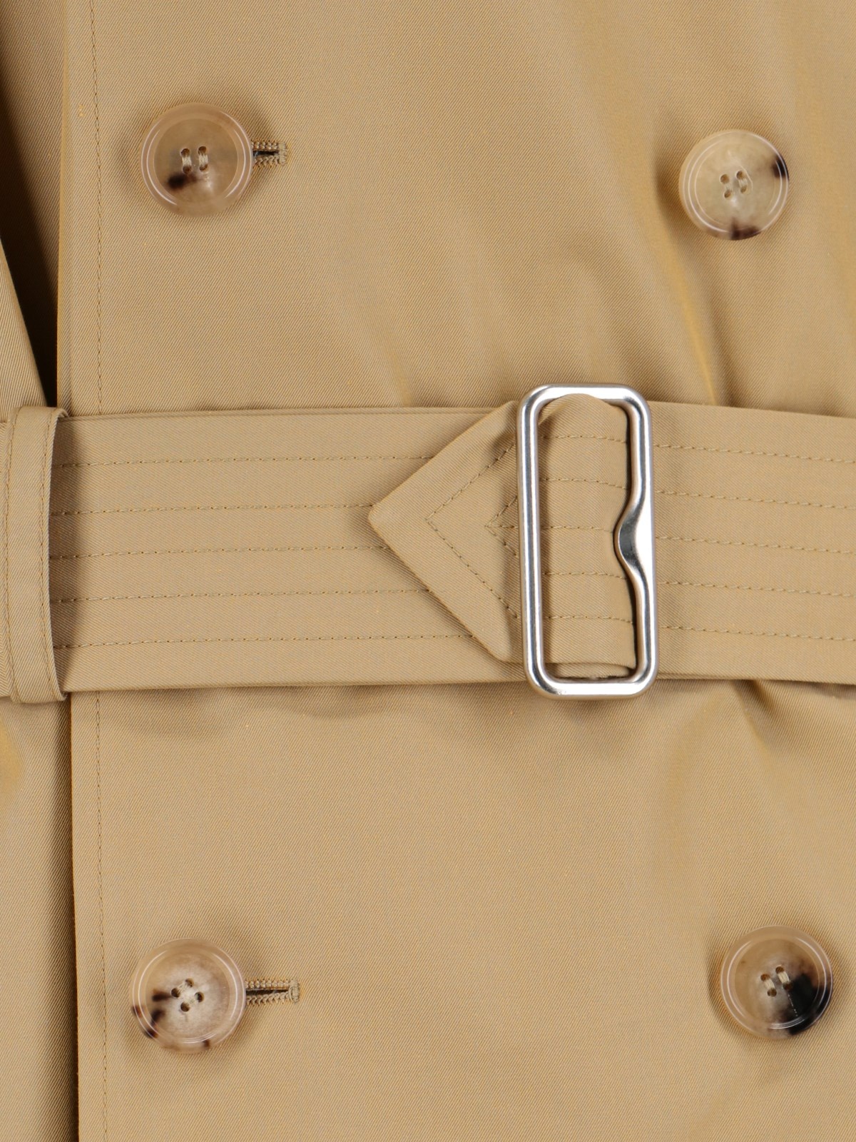 DOUBLE-BREASTED MIDI TRENCH COAT - 4