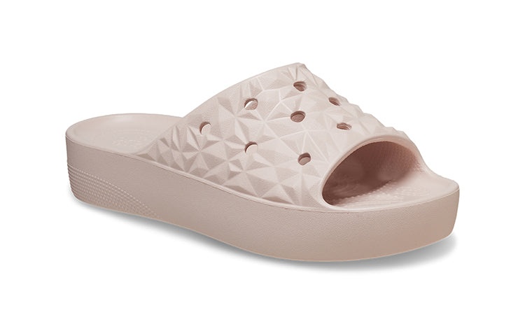 (WMNS) Crocs Classic Platform Slides 'Pink' 209564-6UR - 3