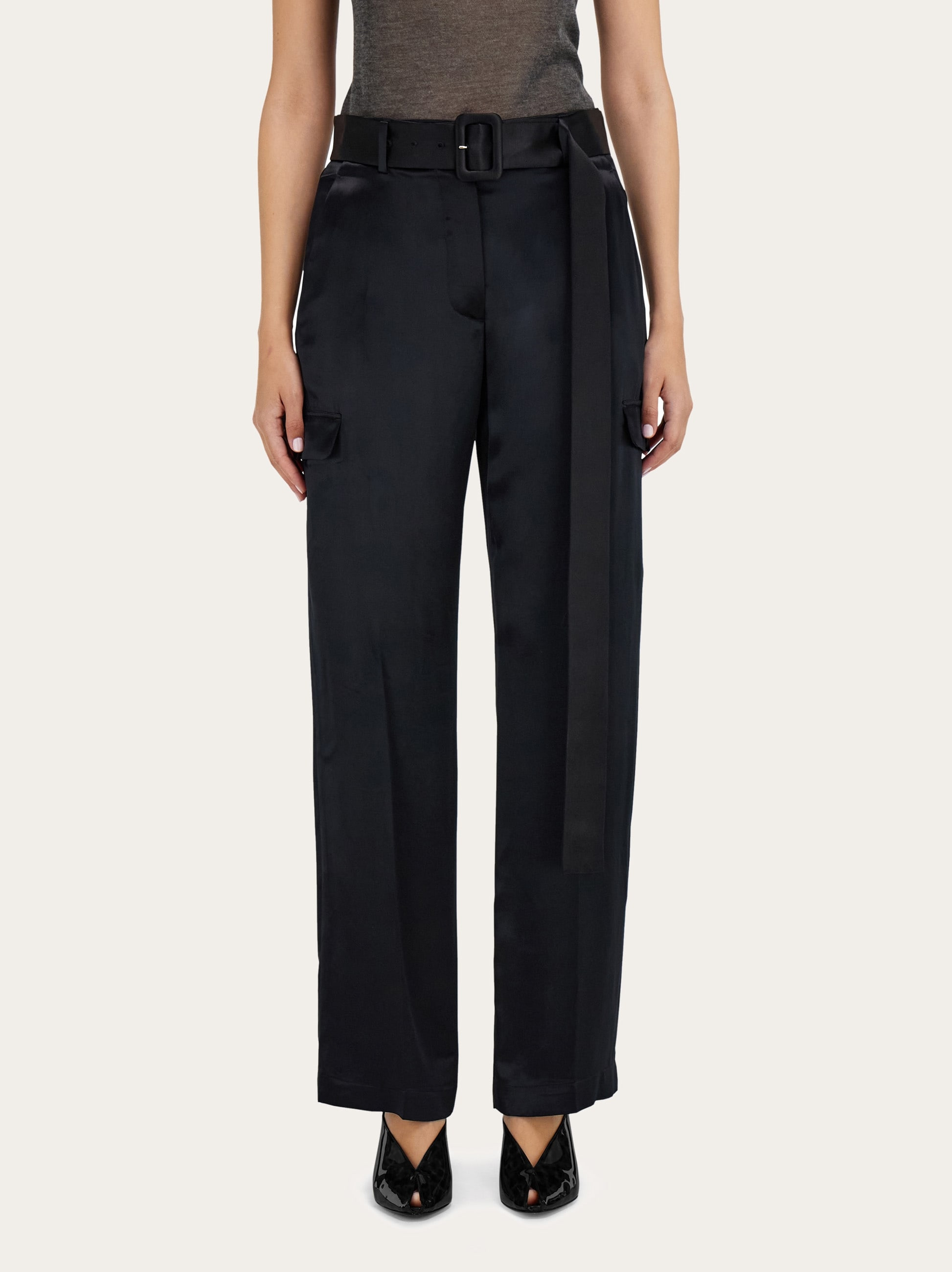 Satin cargo trouser - 2