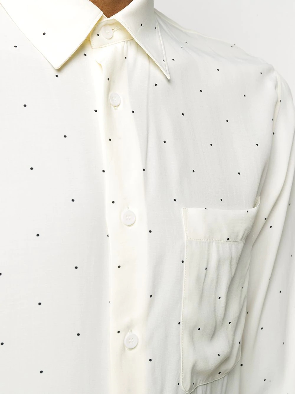 dot embroidered shirt - 5