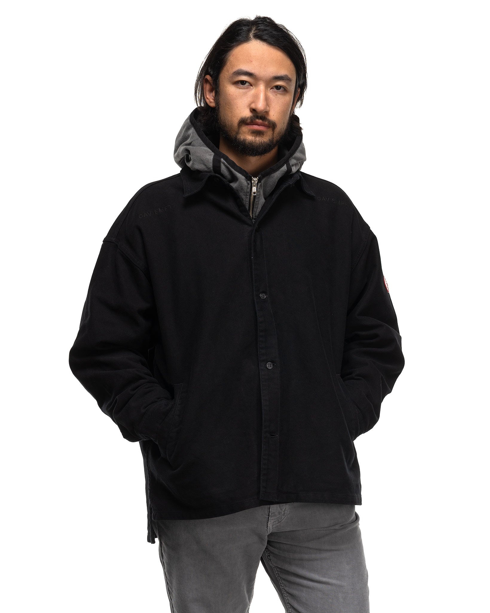 Welt Pockets Big Shirt Black - 4