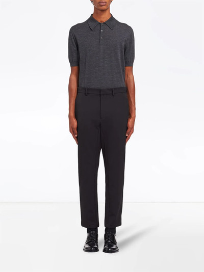 Prada stretch-tricotine trousers outlook