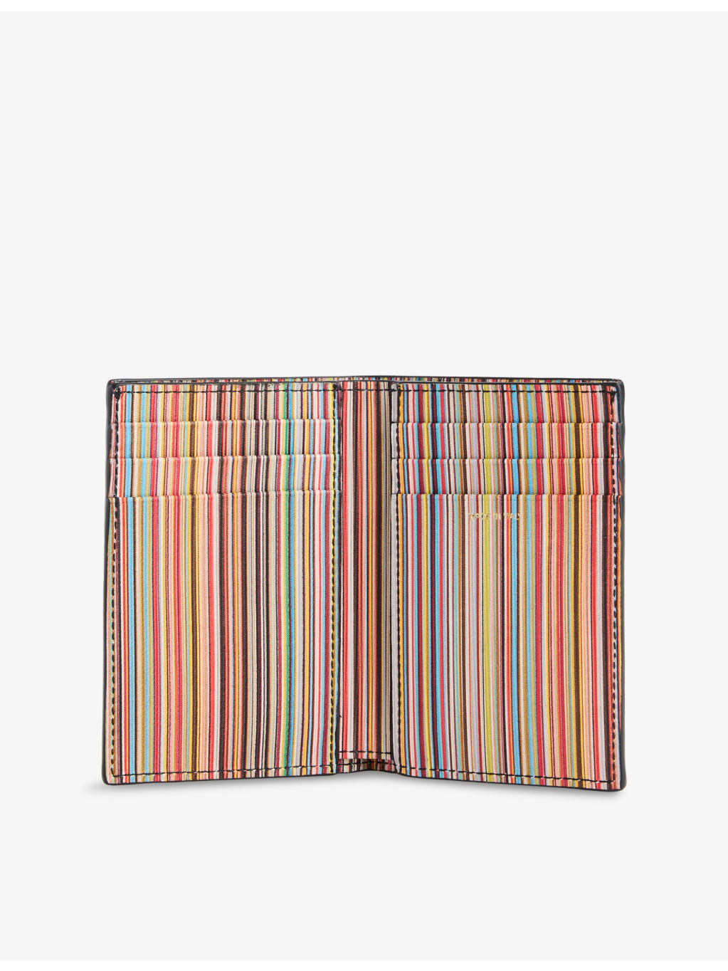 Bi-Fold Graphic-Print Leather Wallet - 4