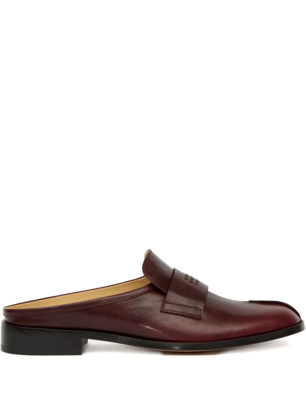 leather slip-on mules - 1