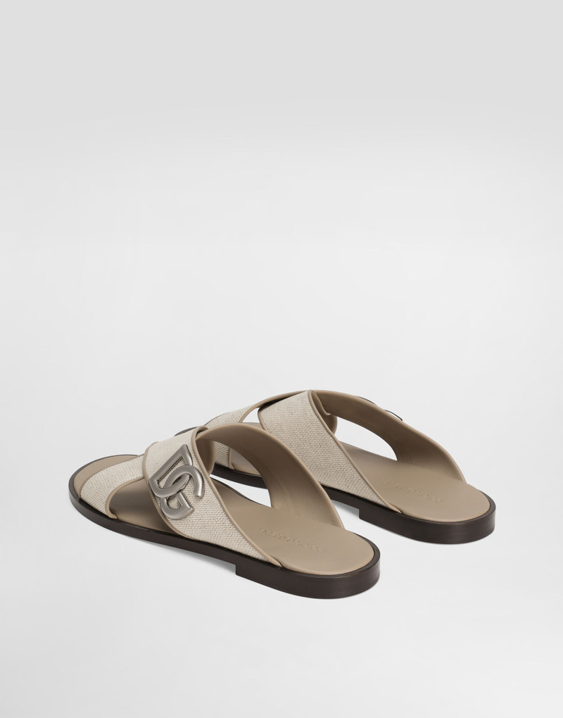 Dolce & Gabbana Salt&pepper nappa sandal outlook