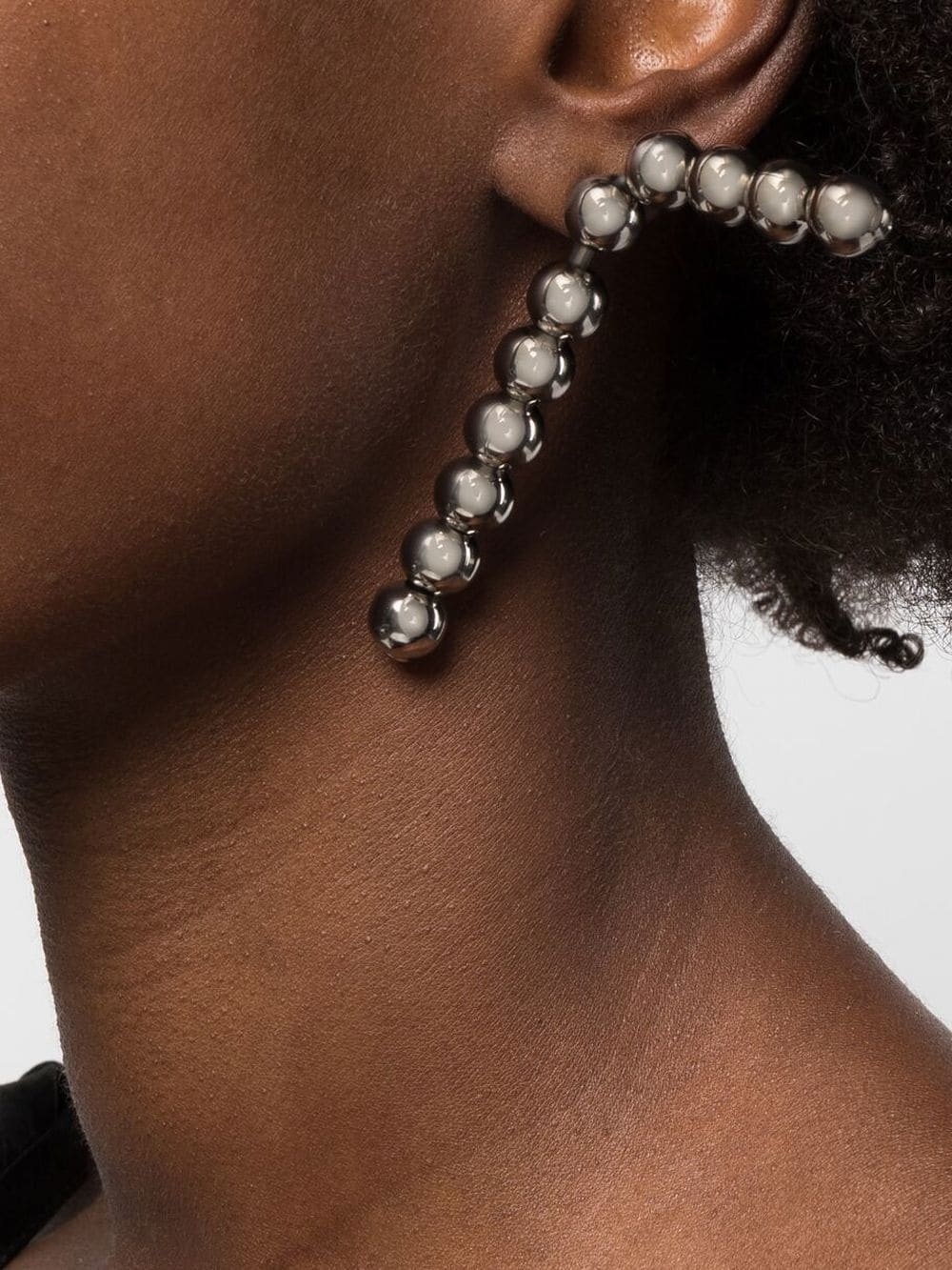 bead-detail statement earrings - 2
