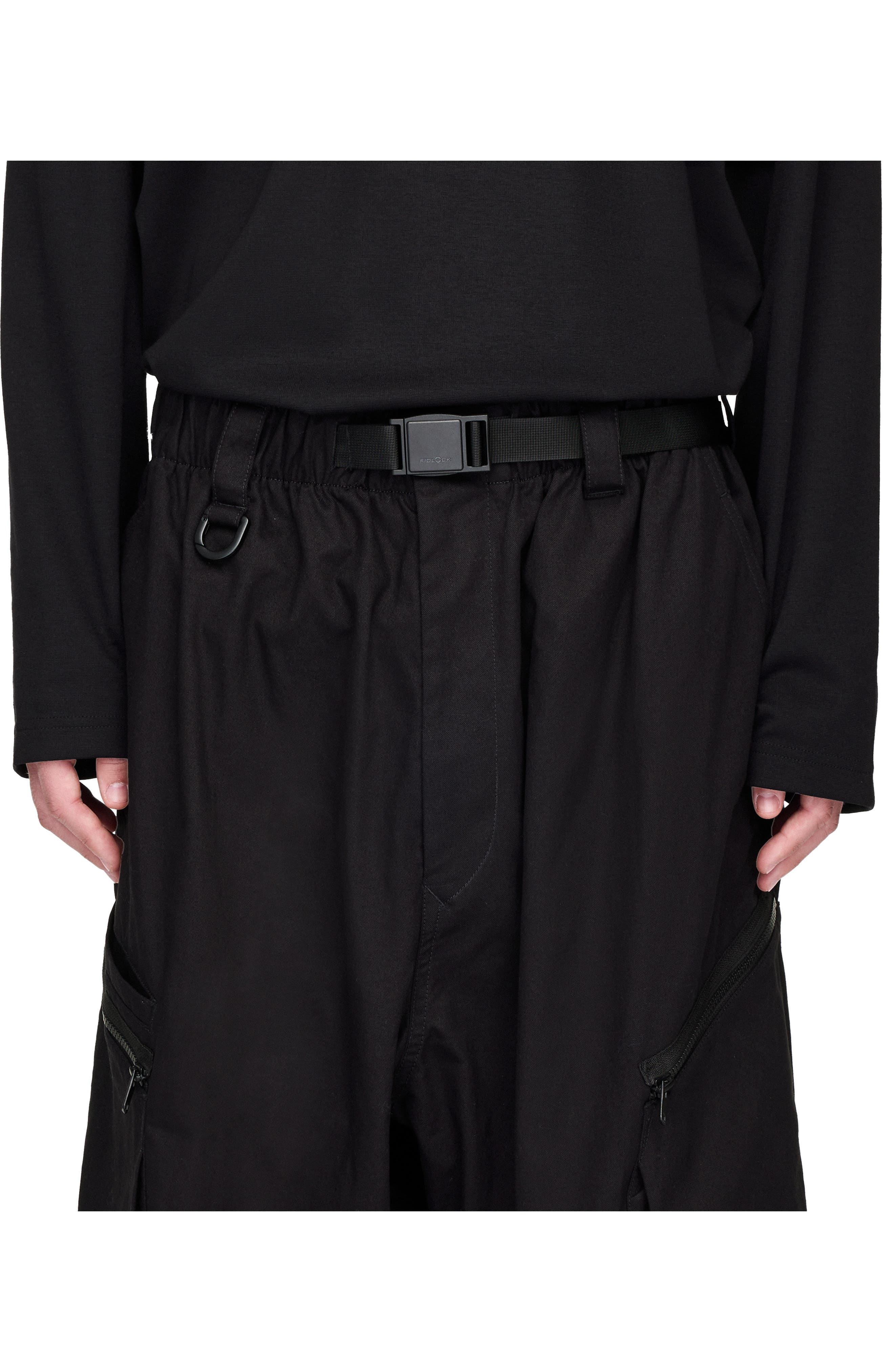 adidas Y-3 UT Twill Cargo Pants in Black at Nordstrom - 6
