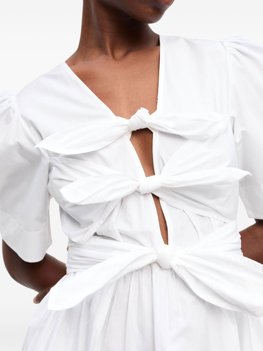 bow-detailing dress - 5