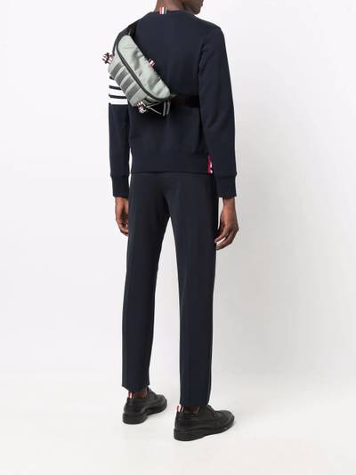 Thom Browne 4-Bar stripe belt bag outlook