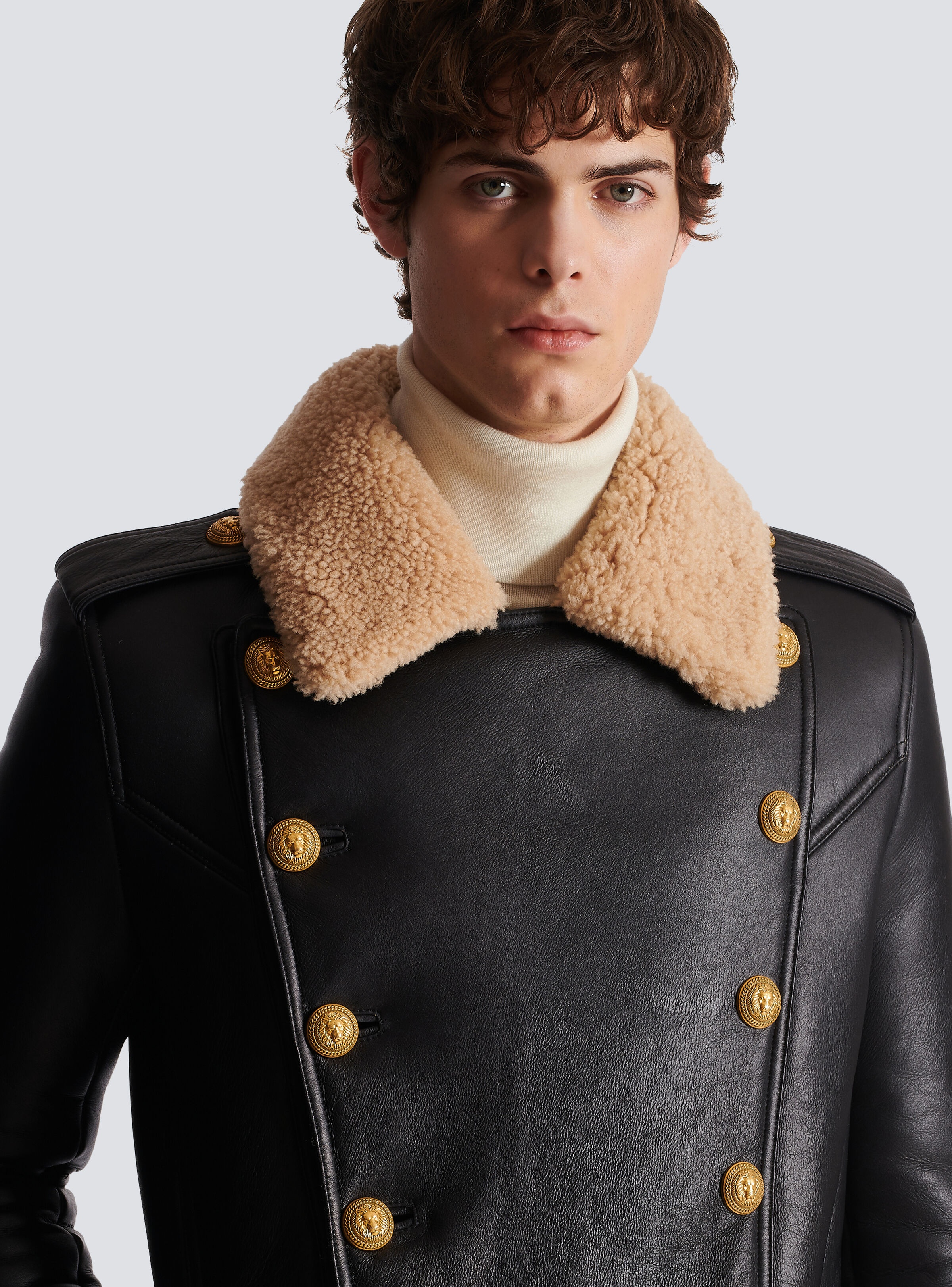 Long sheepskin coat - 7