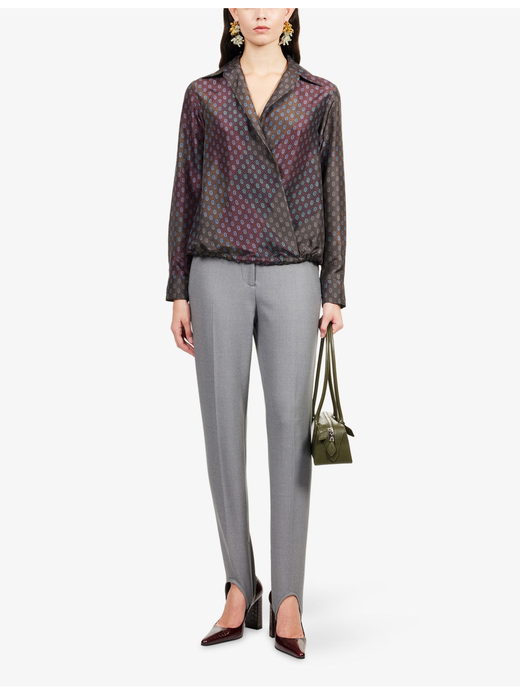 Pandora Stirrup Stretch-Wool Trousers - 2