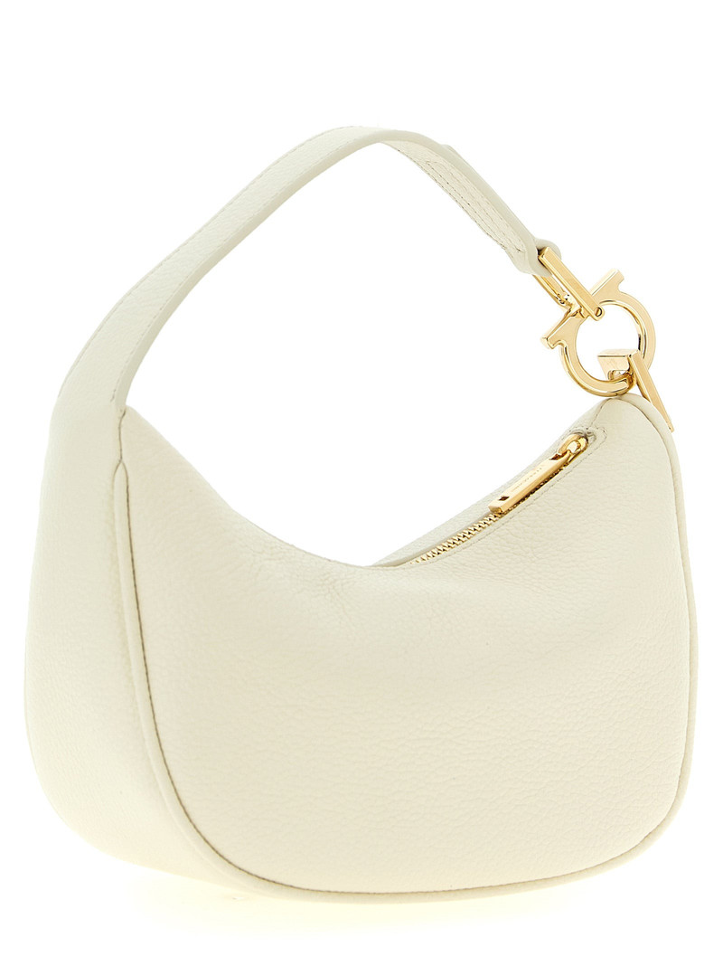 FERRAGAMO Gancini Hand Bags Beige outlook