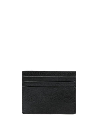 VERSACE JEANS COUTURE logo-print leather cardholder outlook