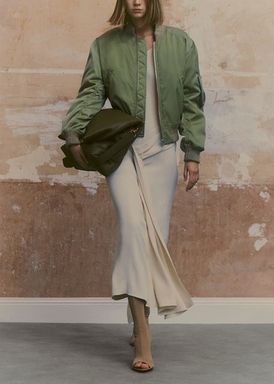 Victoria Beckham Avocado Bomber Jacket outlook