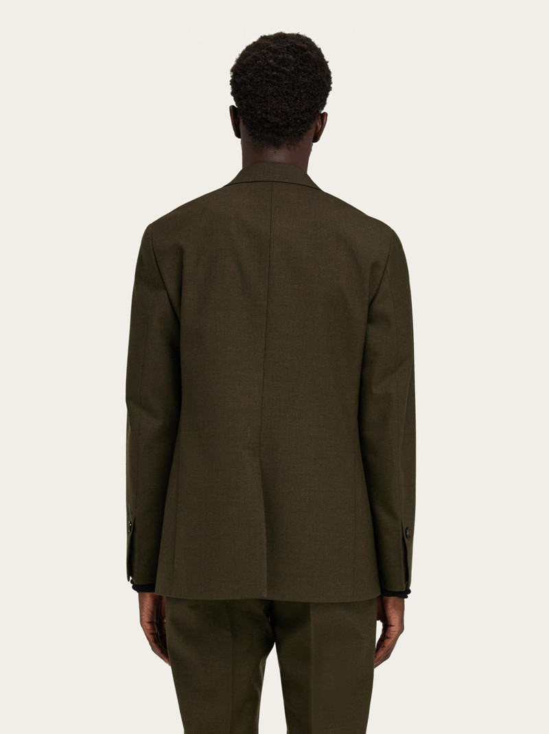 Single-breasted blazer with removable belt 4