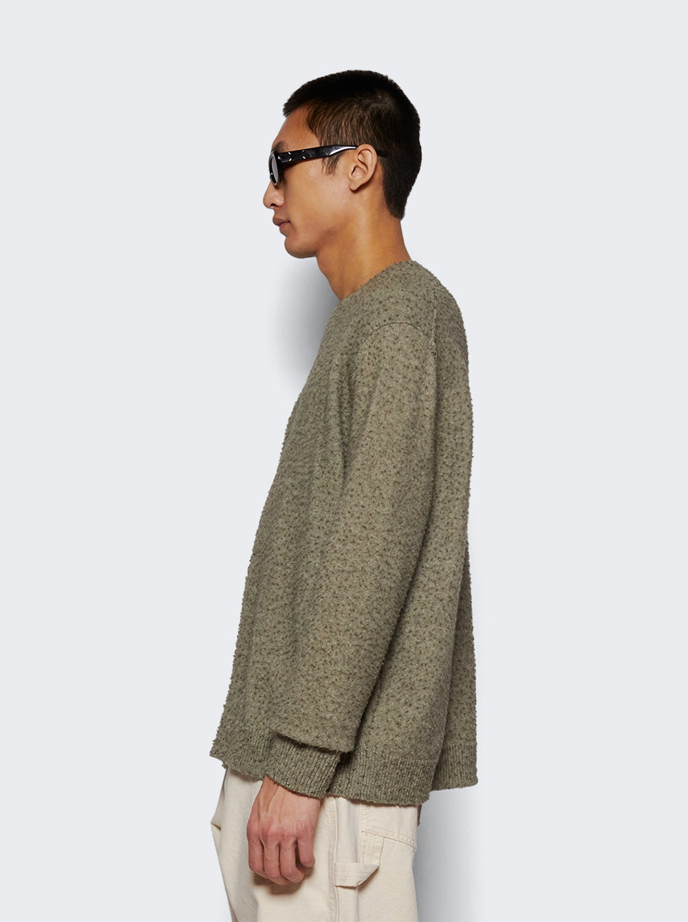Crewneck Sweater Sage Green - 4
