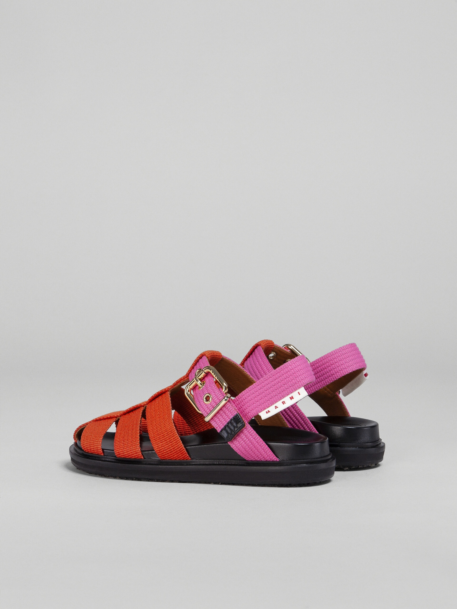 PINK AND ORANGE RIBBON FUSSBETT SANDAL - 3