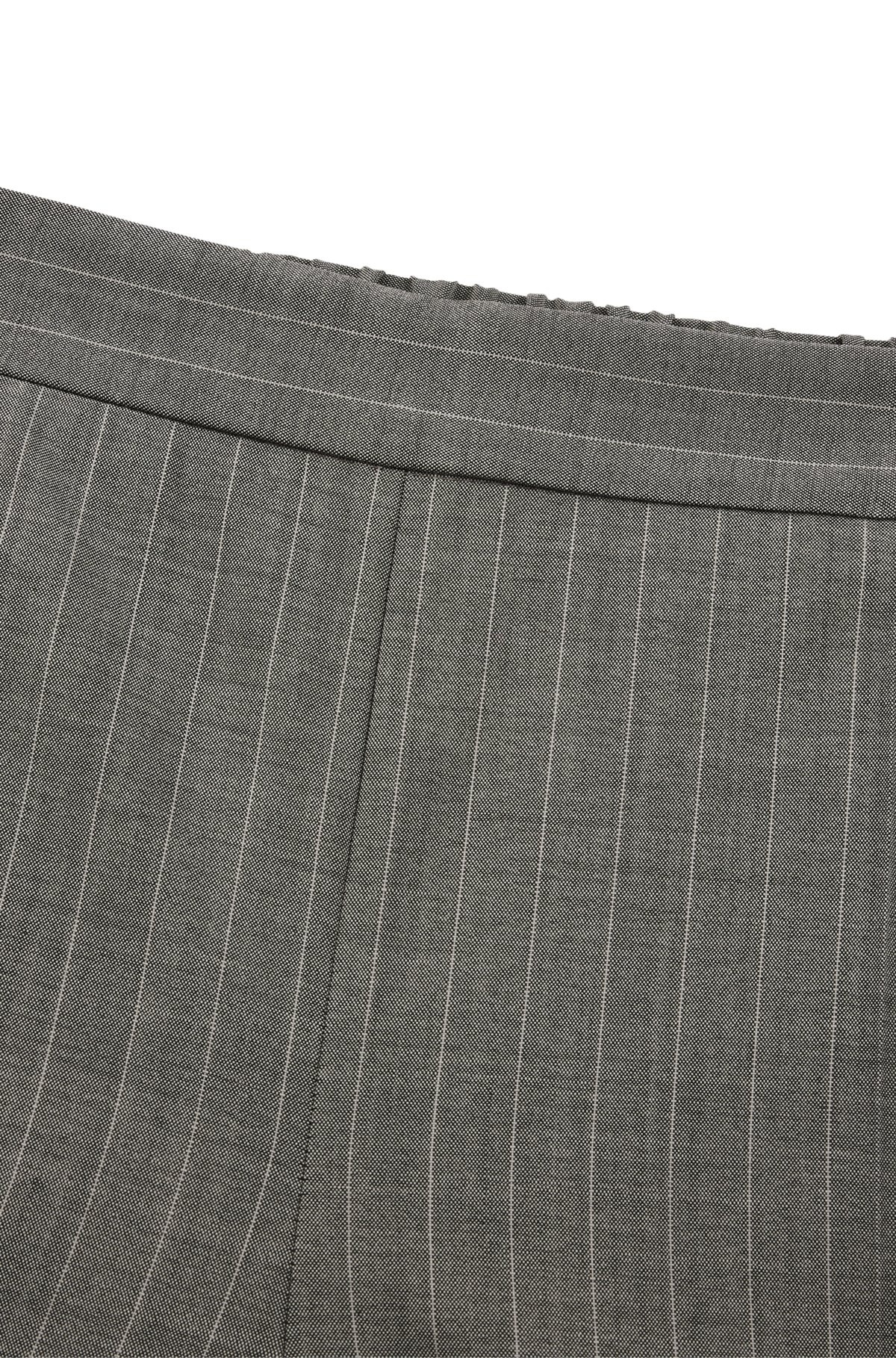 REGULAR-FIT TROUSERS IN STRIPED WOOL - 6