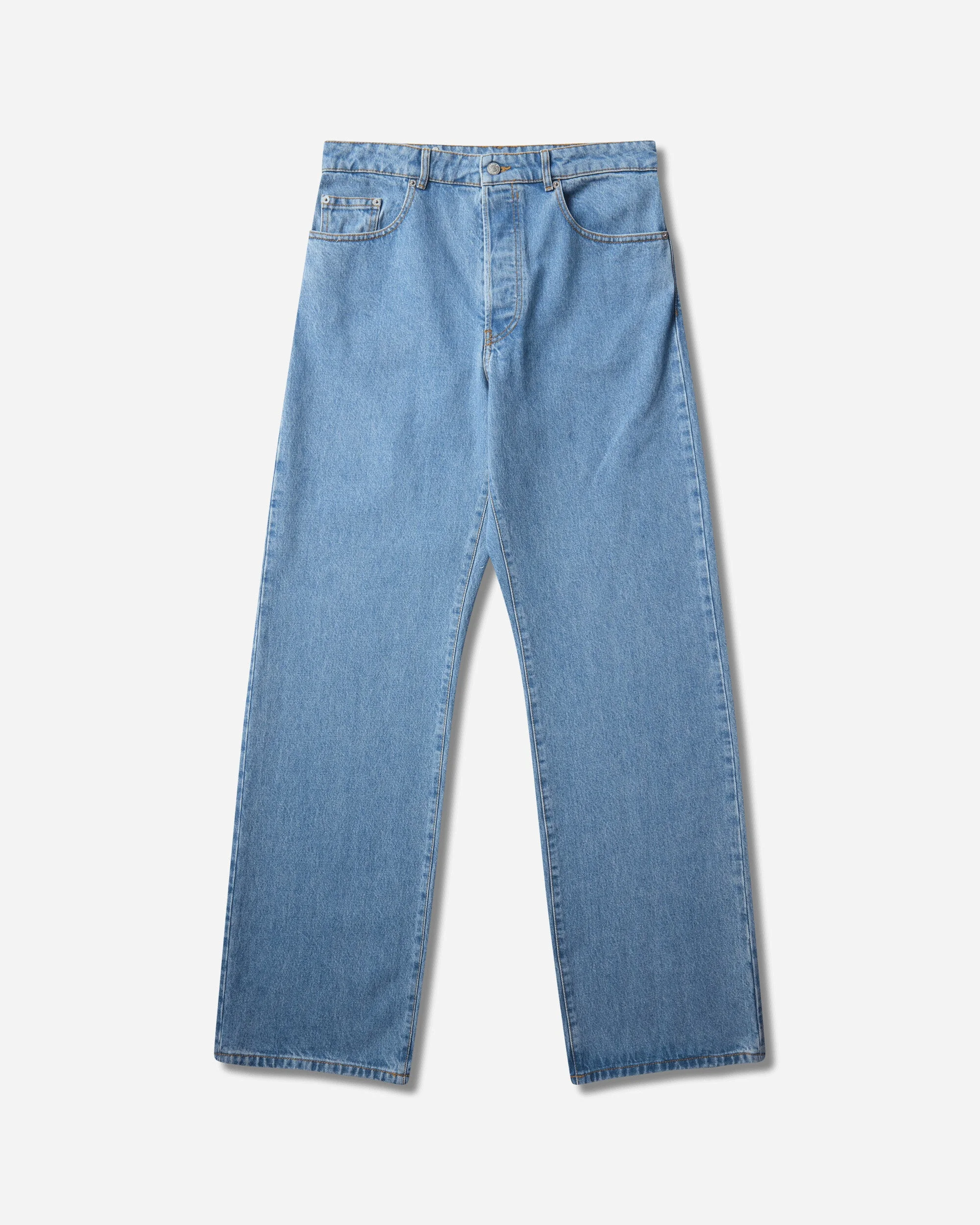 Men's Straight Leg Jeans Light Blue - 1