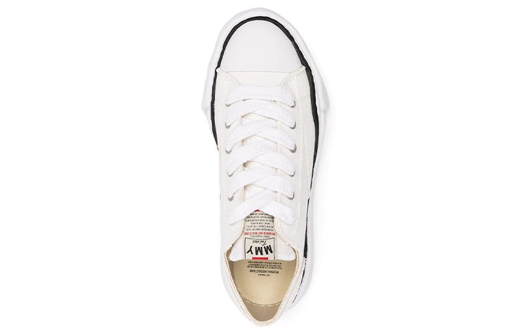 Maison MIHARA YASUHIRO PETERSON OG Sole Canvas Low 'White Cream' A01FW702-WHT - 5