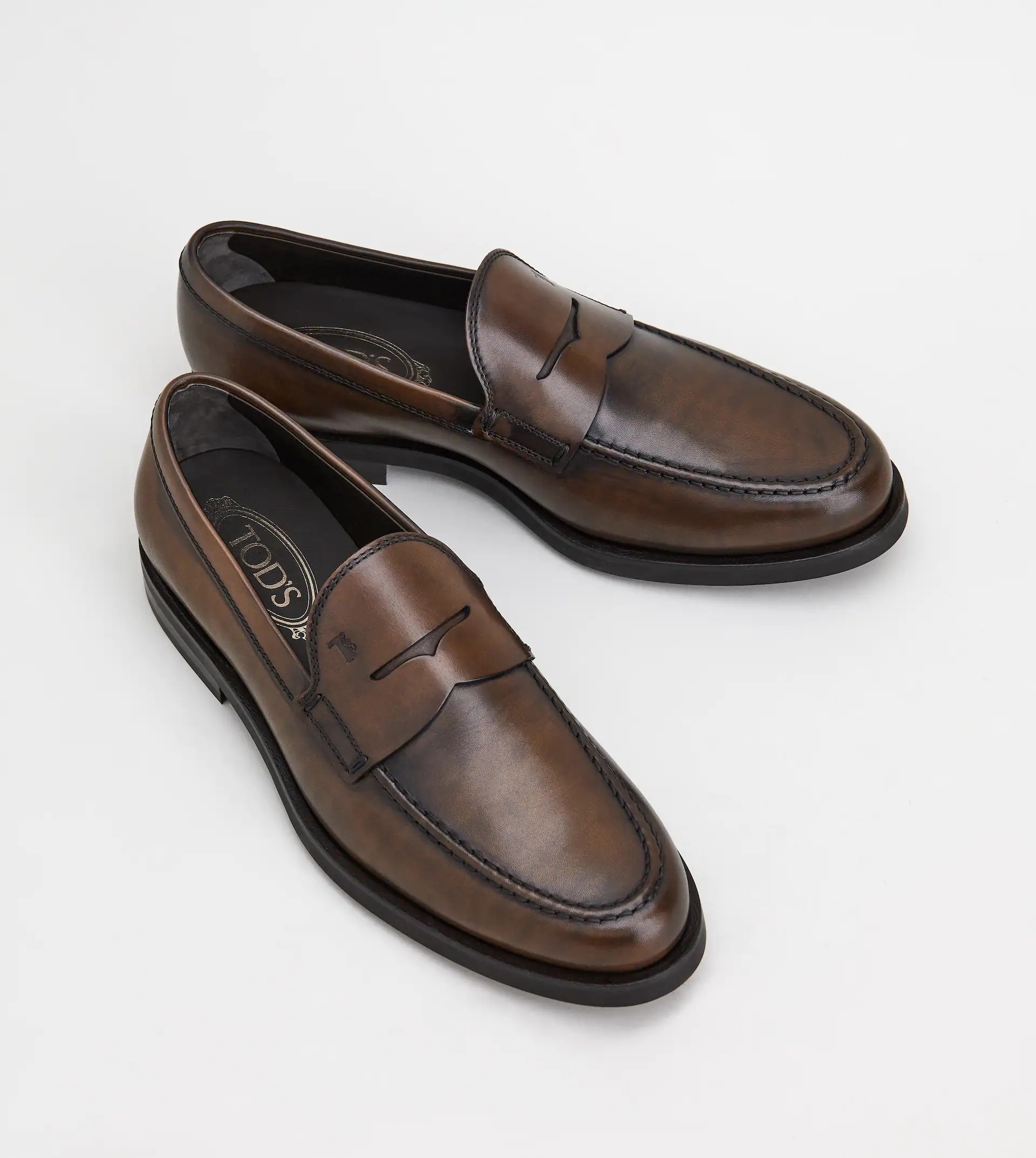 LEATHER LOAFERS - BROWN - 2