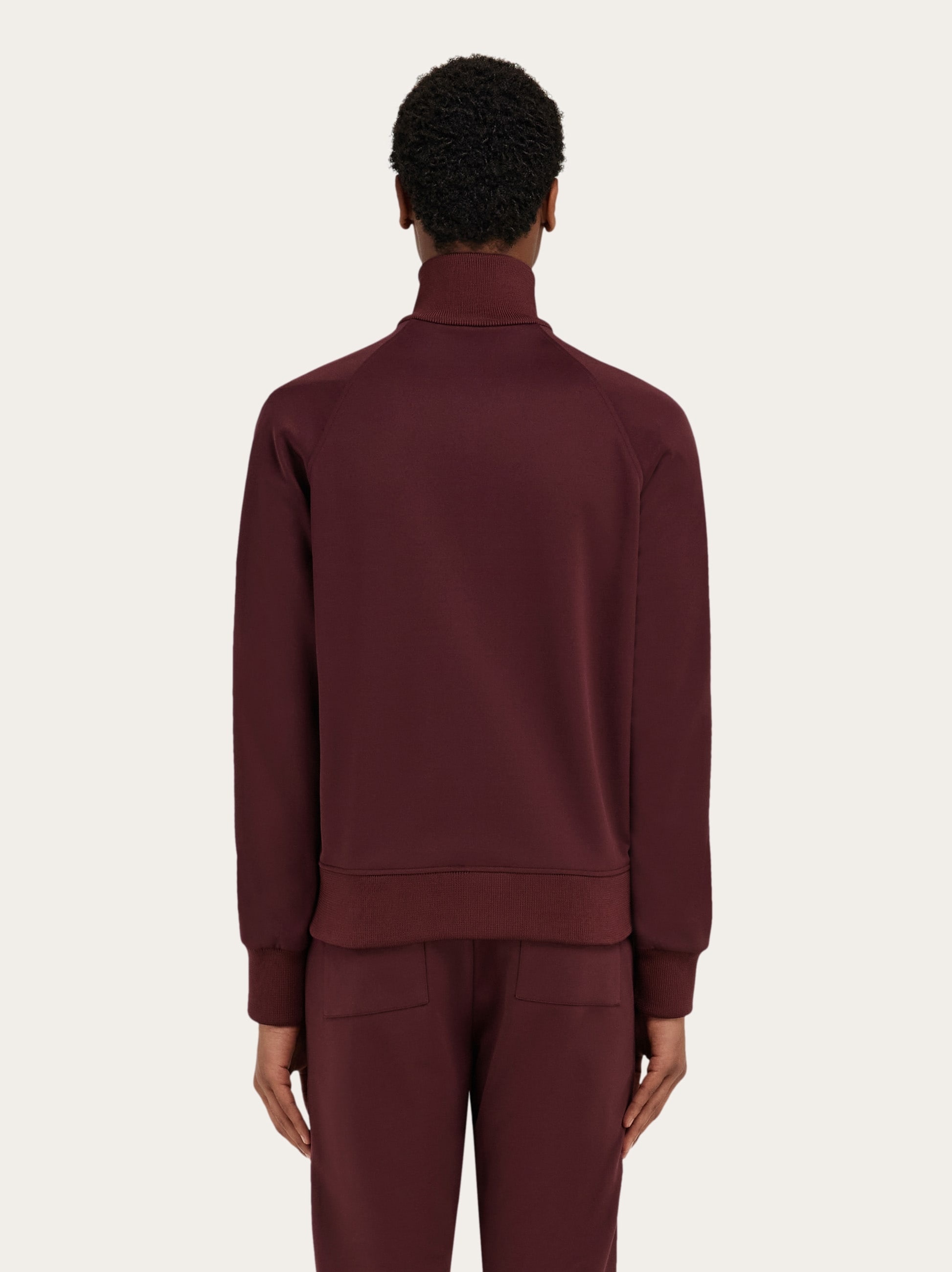 Track jacket with contrasting stripe - 4