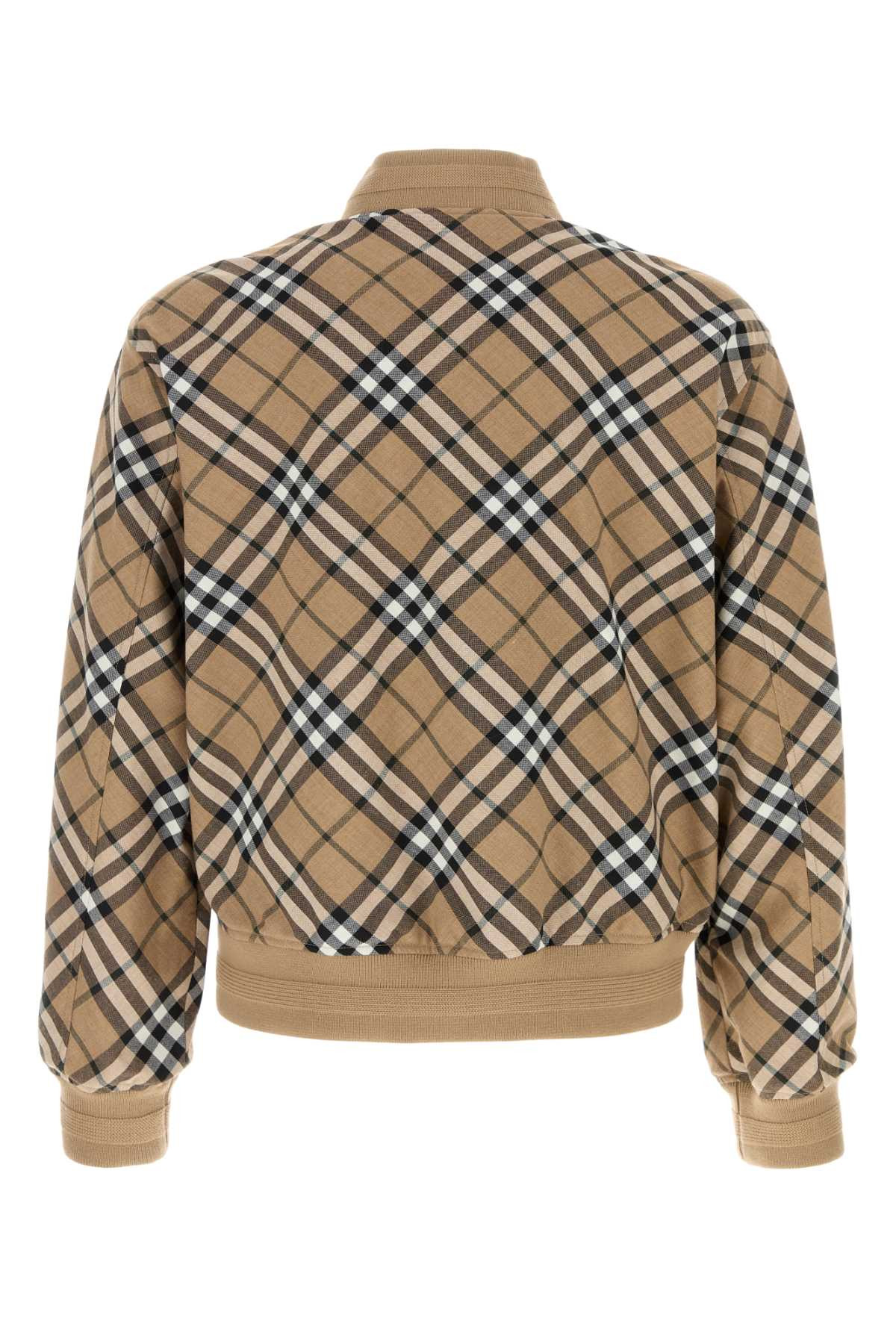 Burberry Men Embroidered Polyester Blend Bomber Jacket - 2