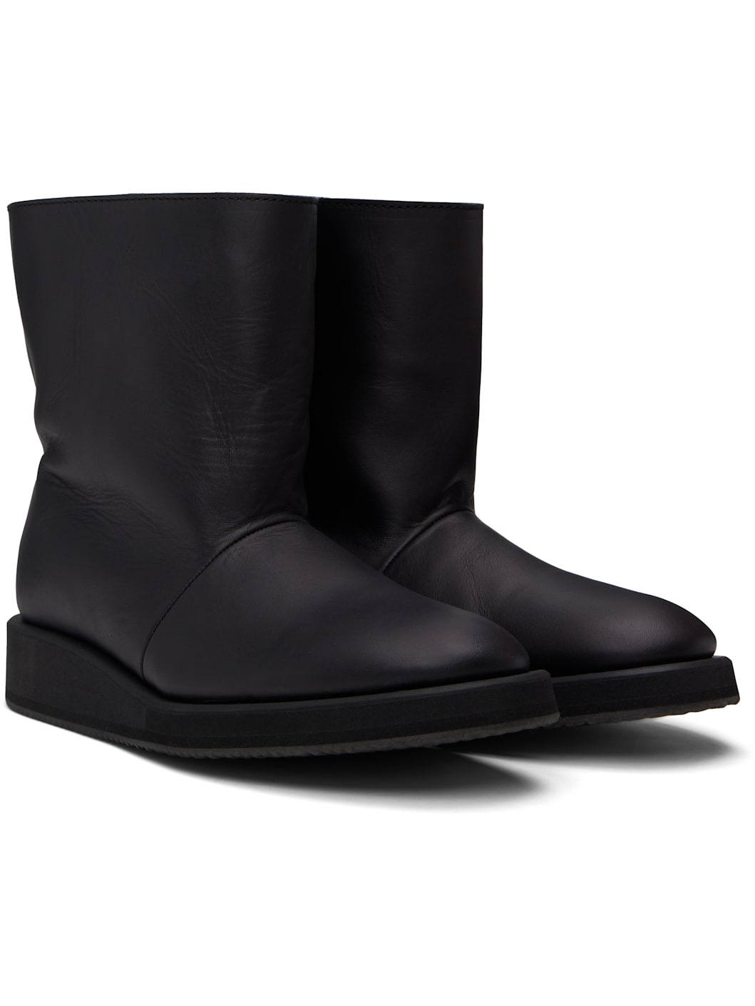 Black Soft Matt BK High-Top Boots - 4