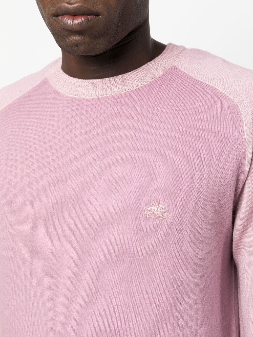 Pegaso embroidered crew-neck jumper - 5