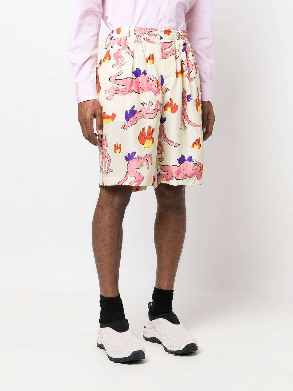 graphic-print bermuda shorts - 3