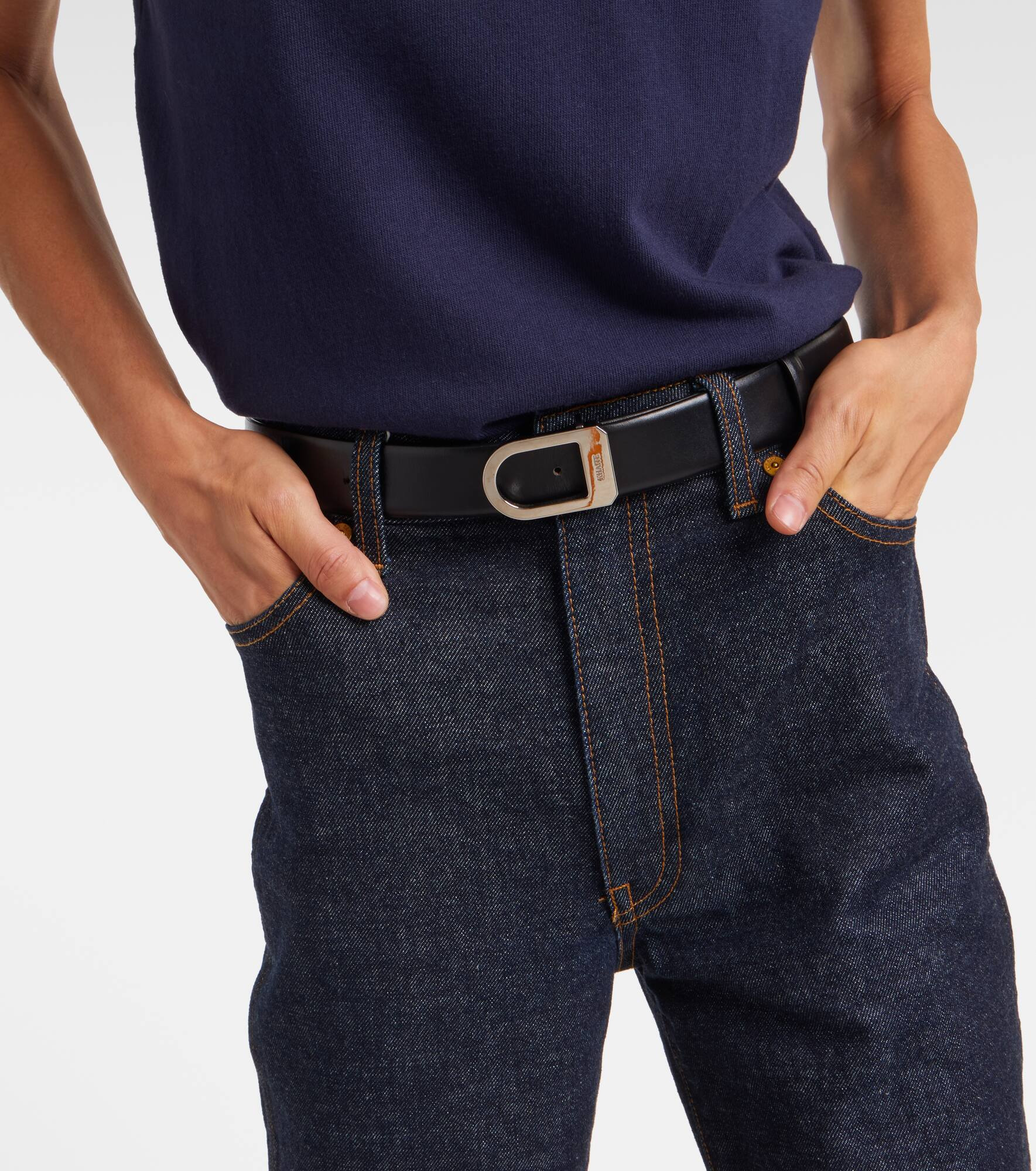 Saddle 30mm leather belt - 2