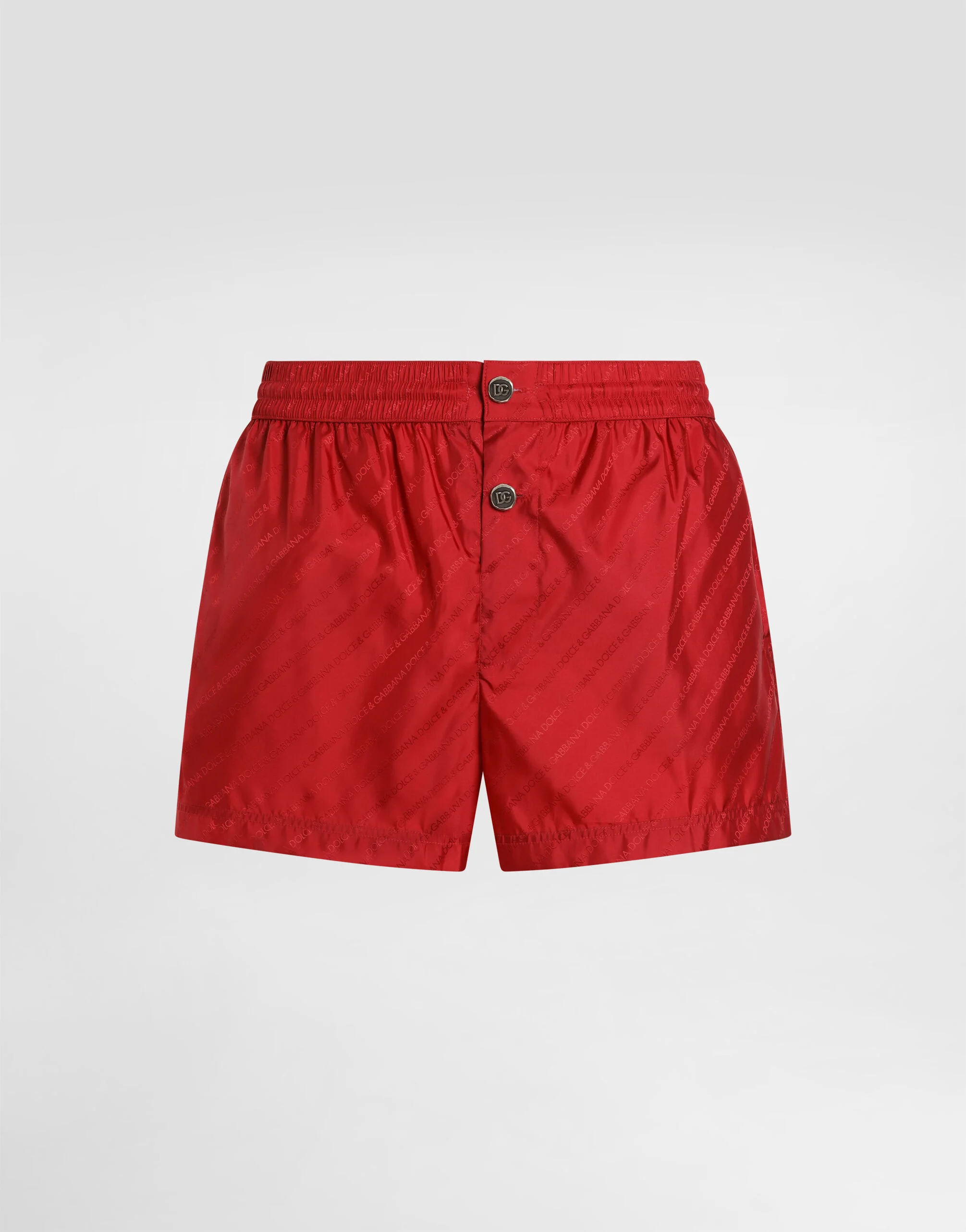 Short swim boxer shorts with logo jacquard - 1