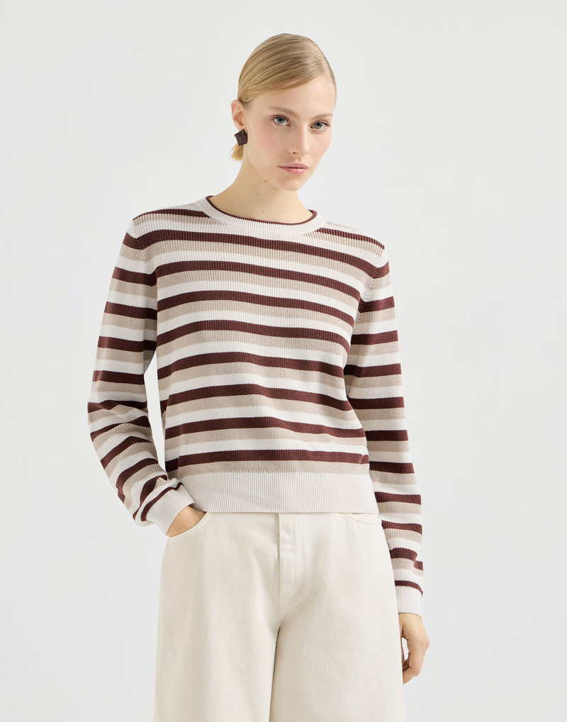 Cotton striped sweater 2