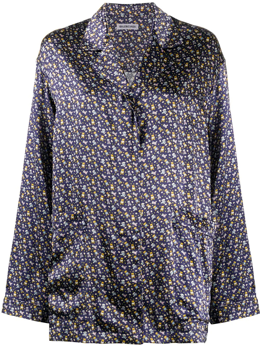 teddy bear-print shirt - 1