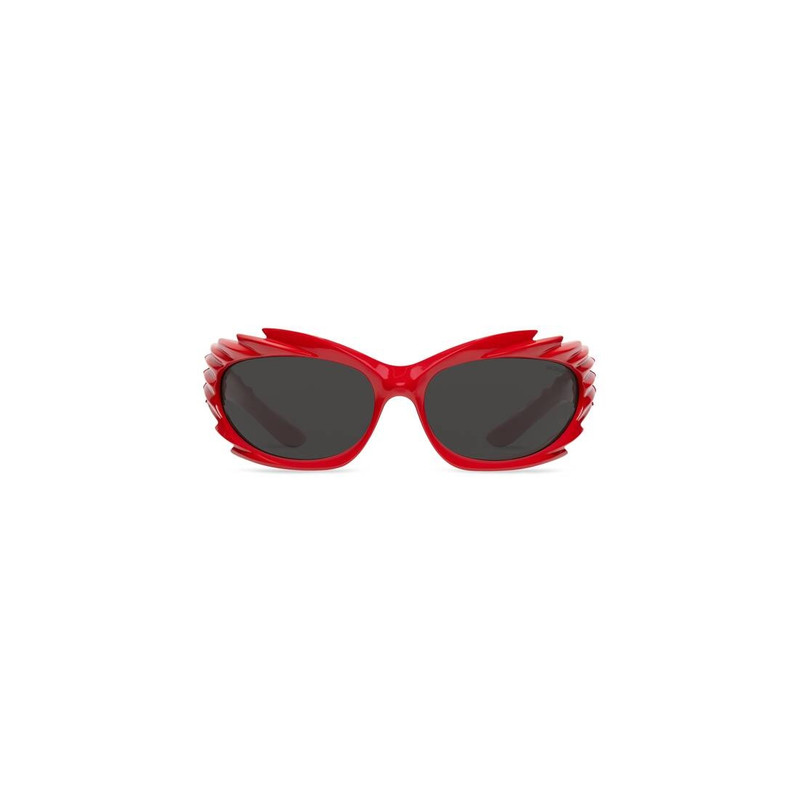 Spike Rectangle Sunglasses  in Red 1