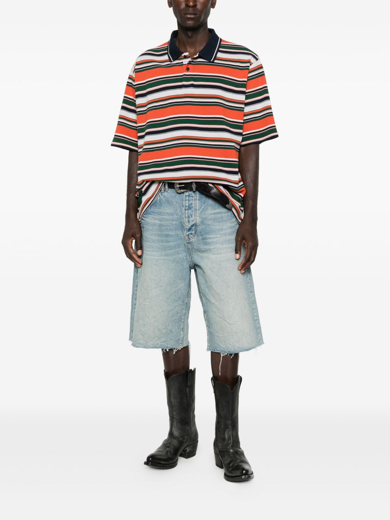 Martine Rose stripe logo polo shirt outlook