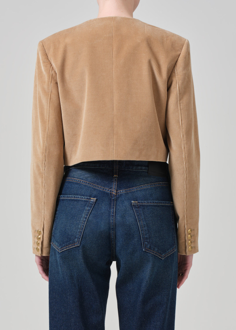 Pia Cropped Jacket In Ambra 3