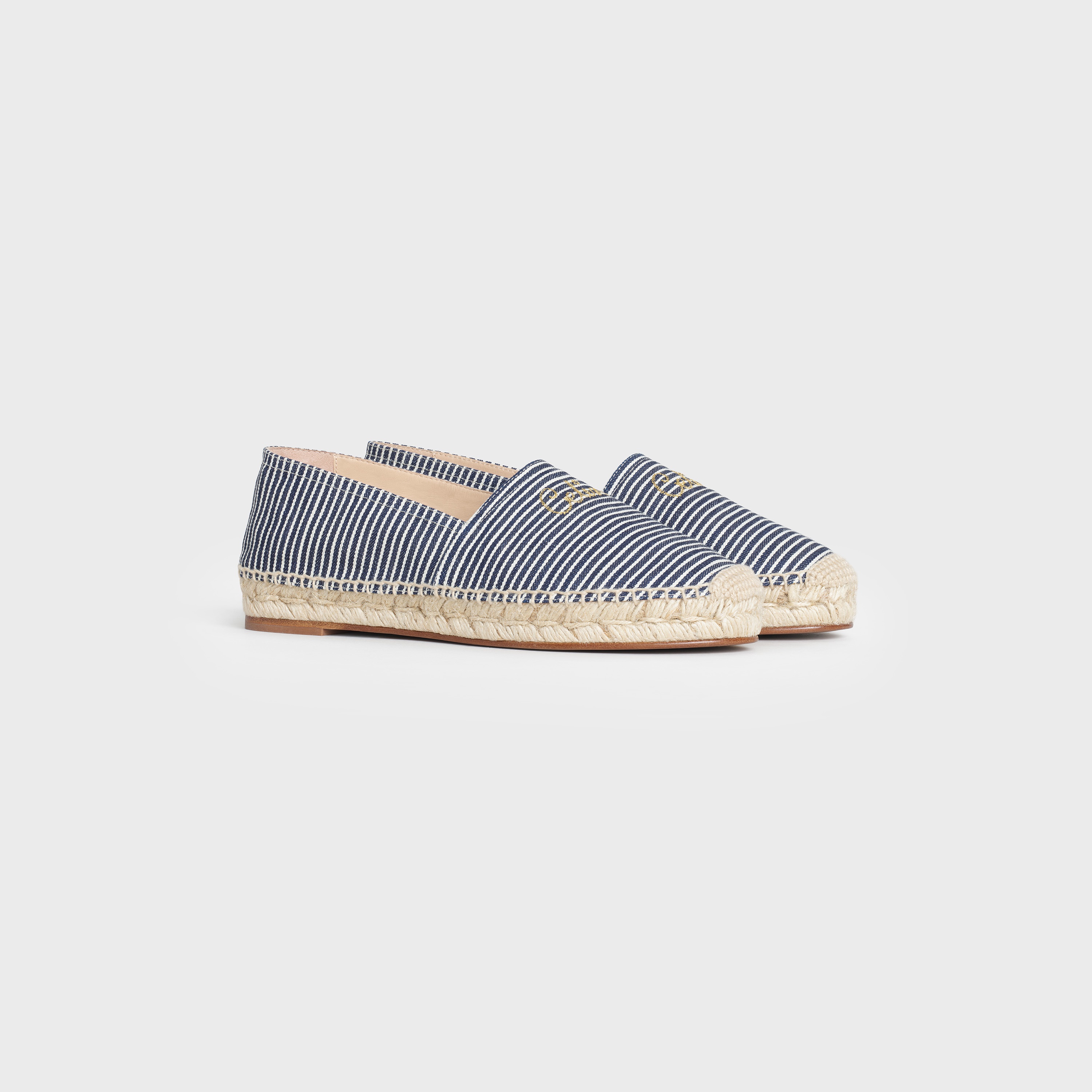 TAILLAT FLAT ESPADRILLE  IN  STRIPE CANVAS - 2