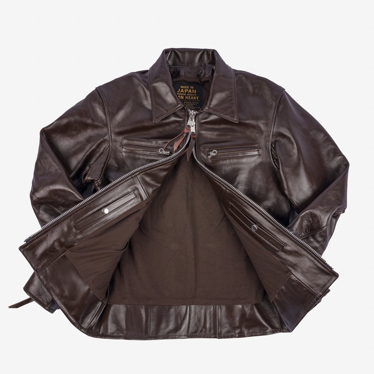 IHJ-129-BRN Japanese Horsehide Rider's Jacket - Brown - 10