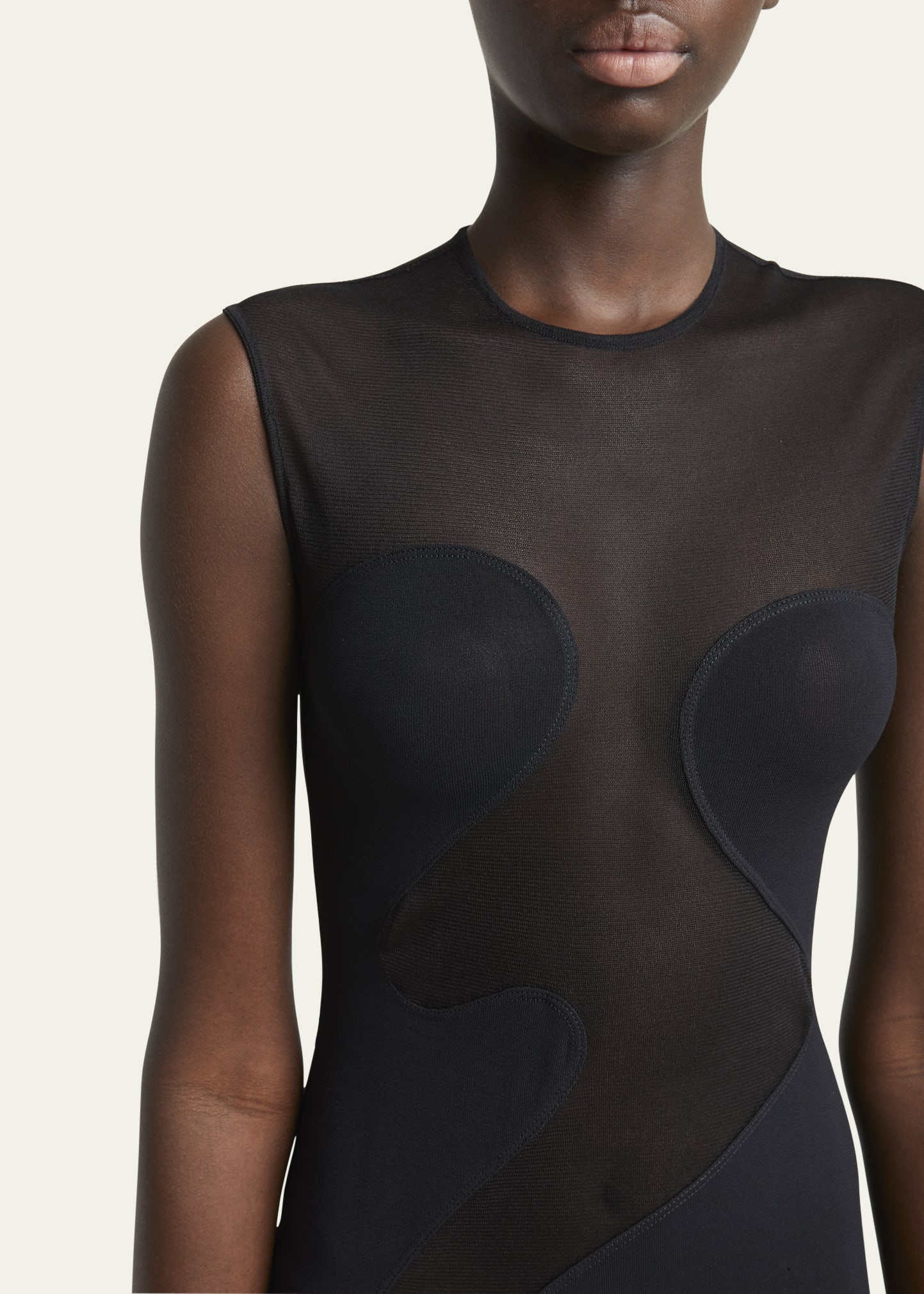 Mesh Molded Cutout Gown - 5