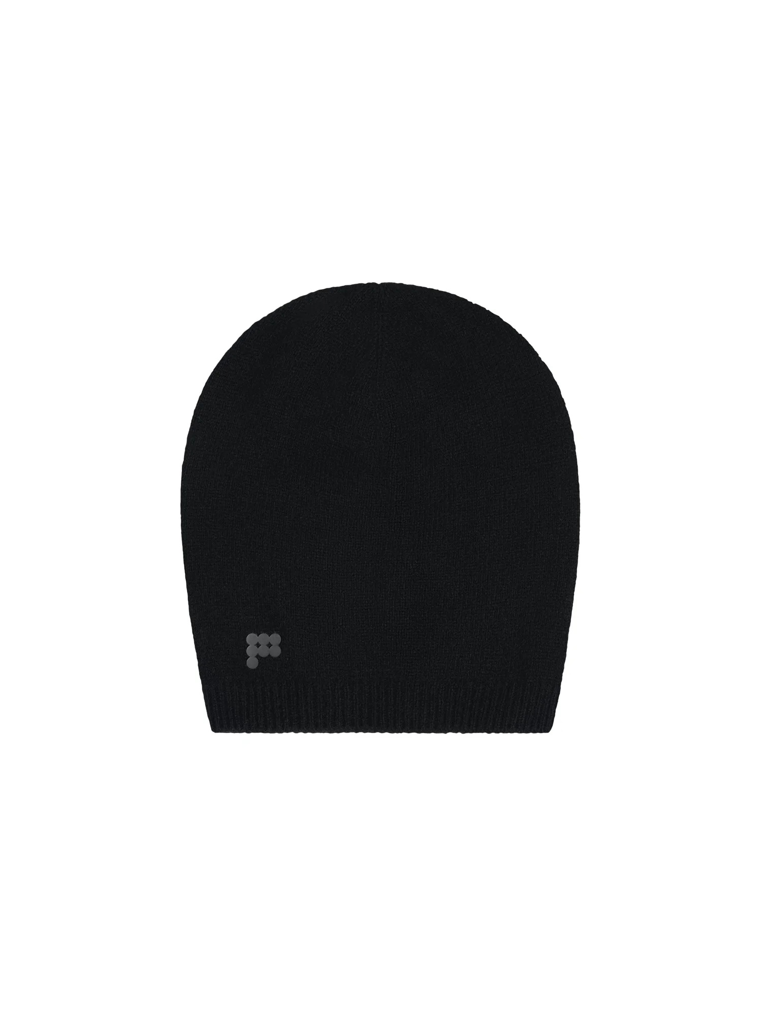 Recycled Cashmere Beanie - Black - 1
