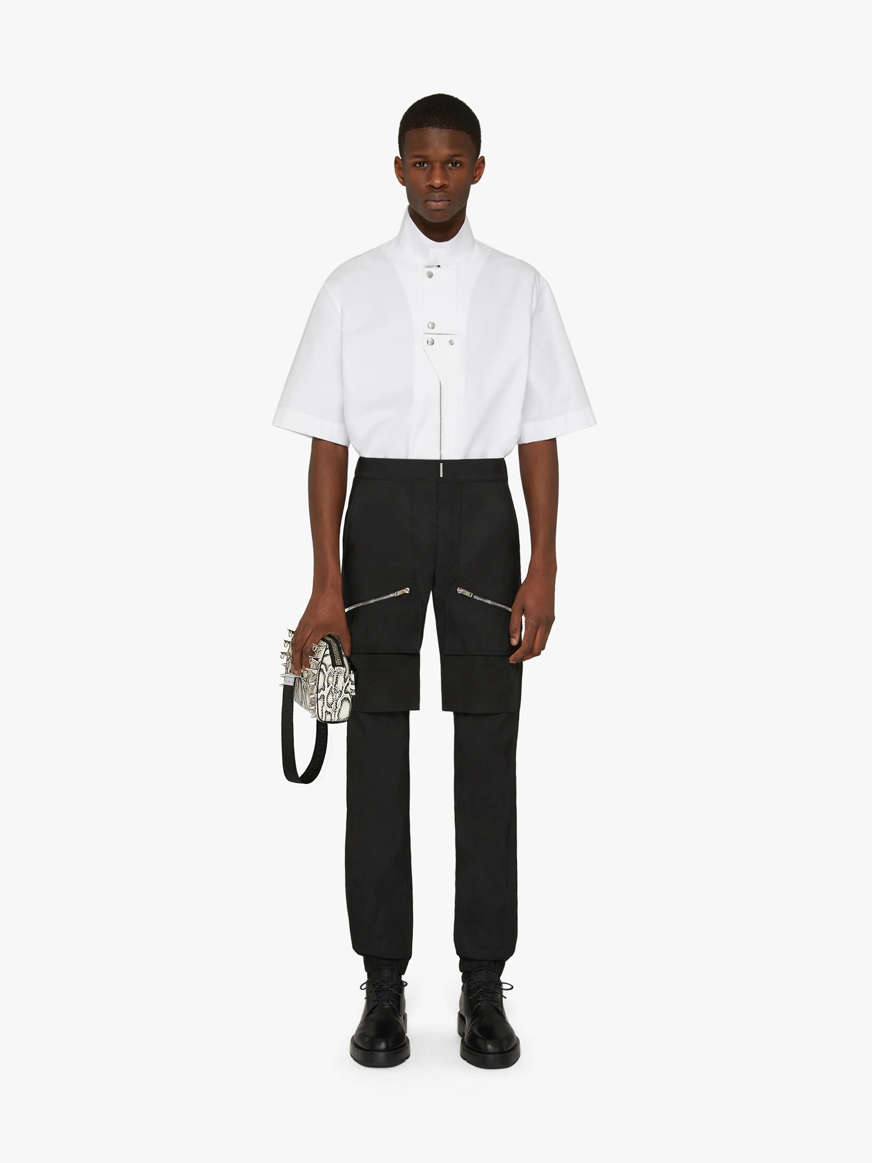SHIRT IN COTTON WITH METALLIZED DETAILS - 2