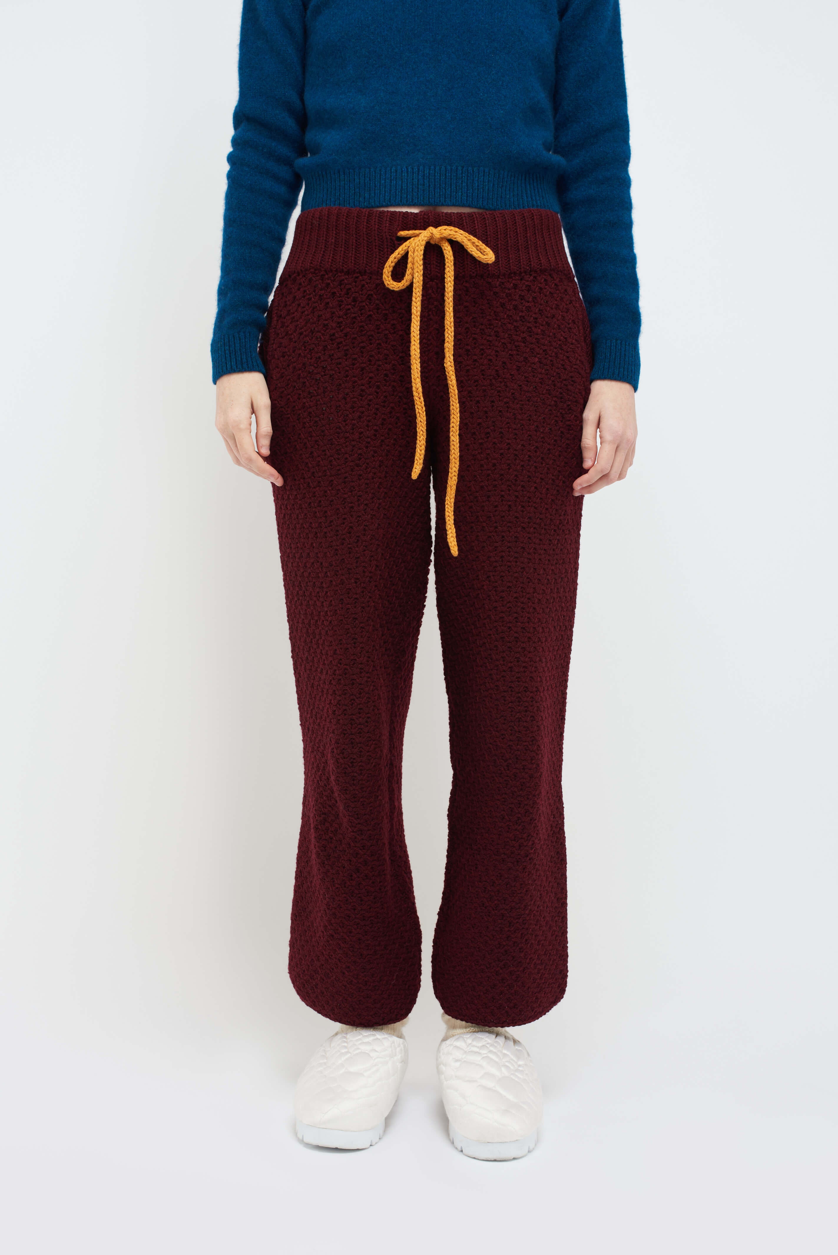 SCALLOP KNIT LOUNGE PANT - 3