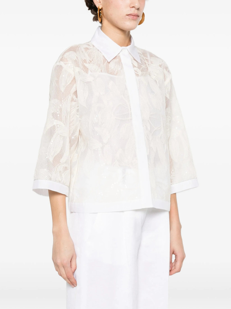 PESERICO Peserico Sequin Button-up Shirt outlook