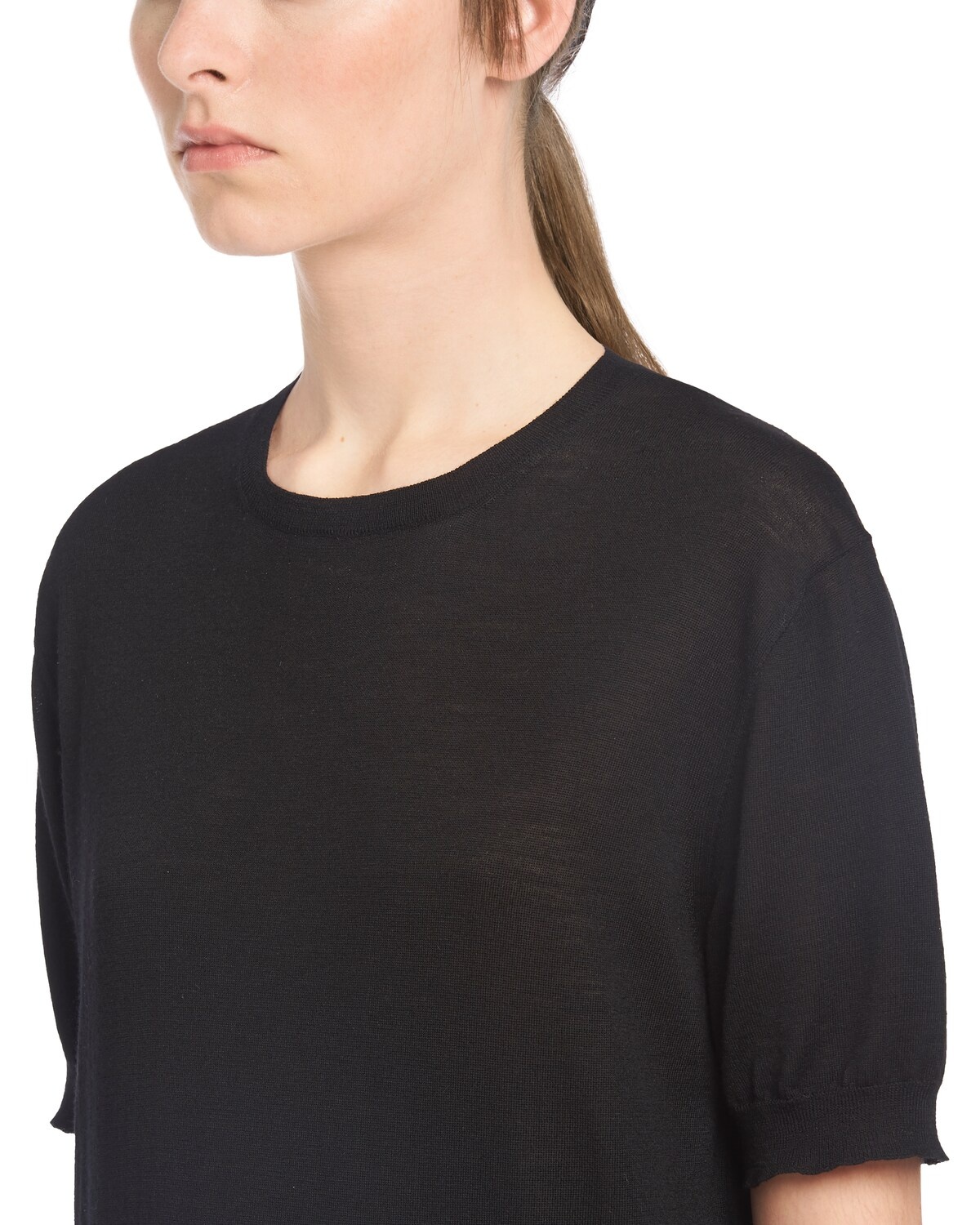 Worsted wool knitted Tshirt - 5