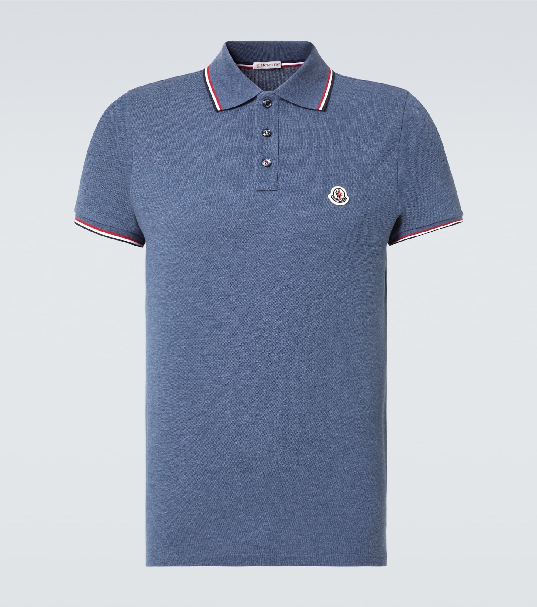 Logo cotton piquet polo shirt - 1