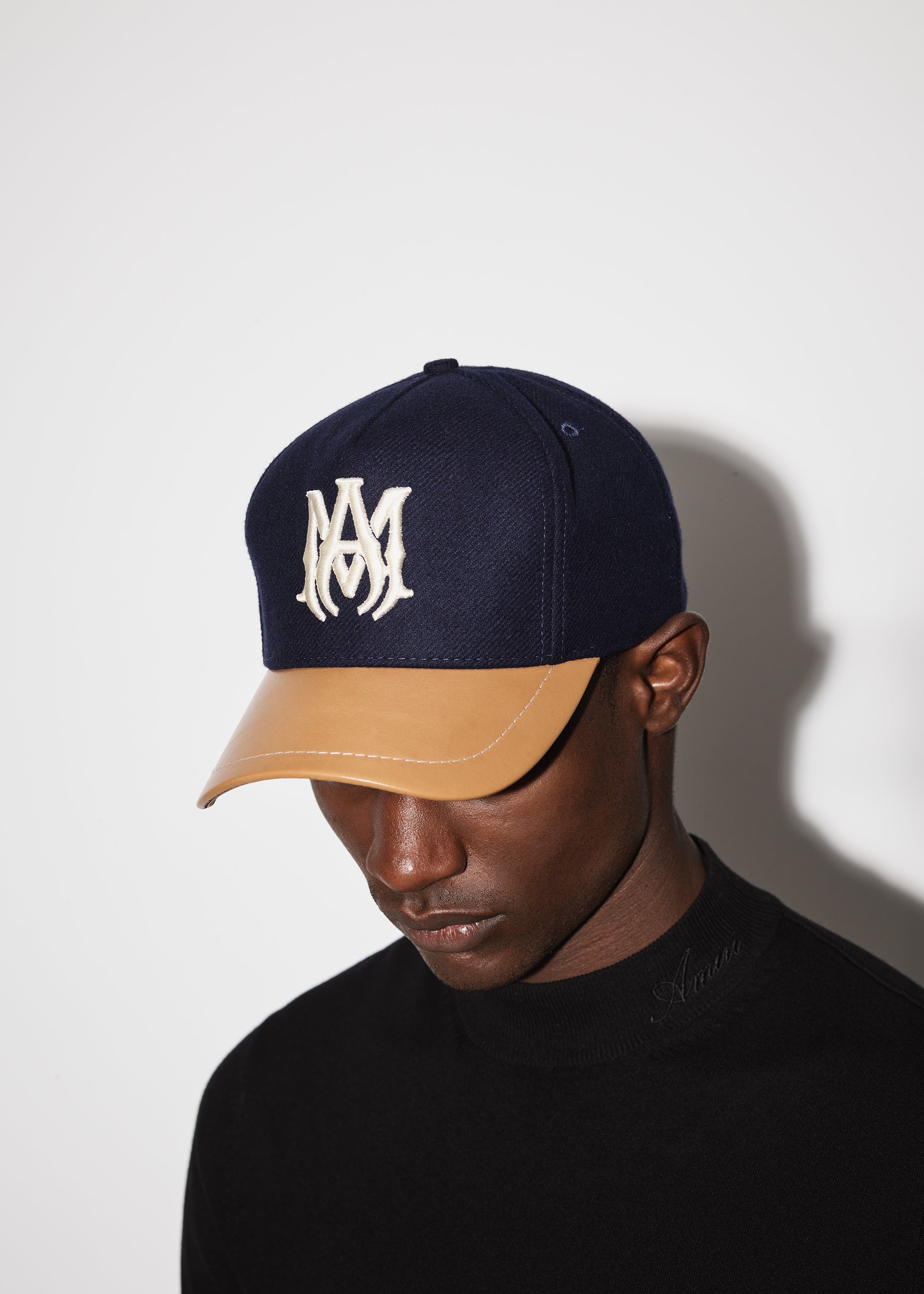 WOOL/LEATHER MA HAT - 5