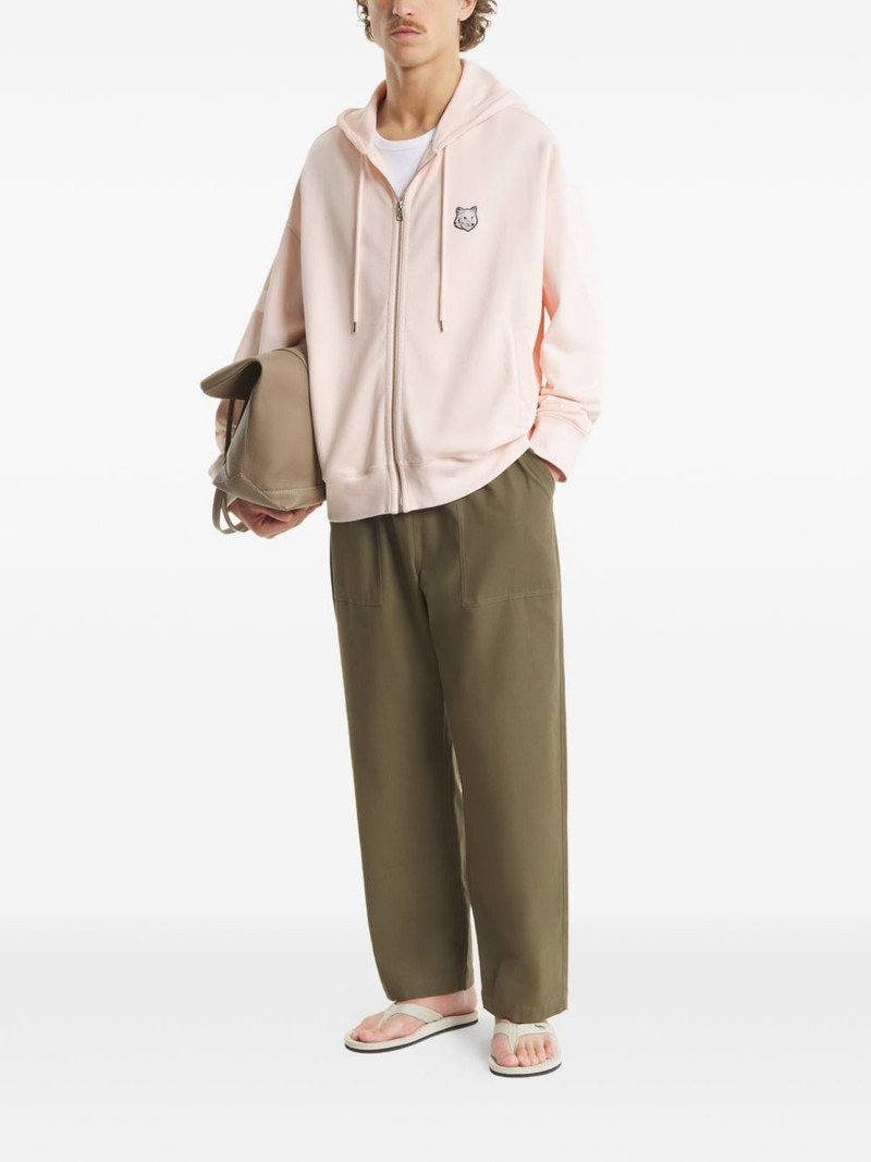 Maison Kitsuné Fox-motif zip-up hoodie outlook
