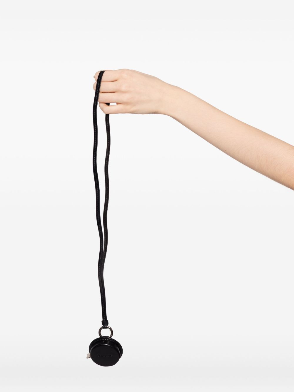 molded tape leather necklace - 2